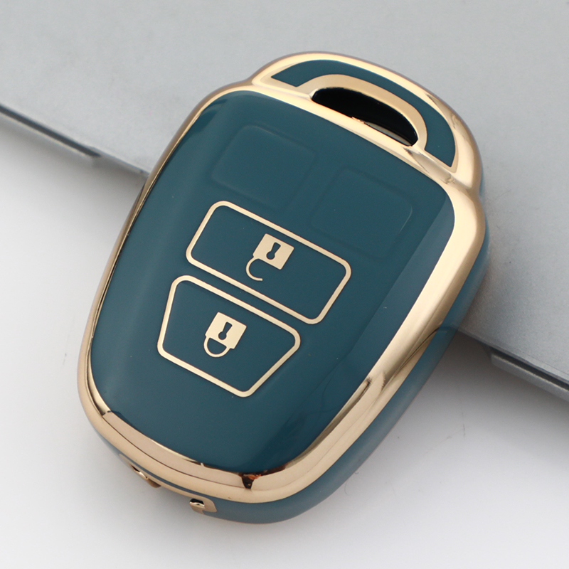 Carsine Toyota Car Key Case Golden Edge Grey / Key case