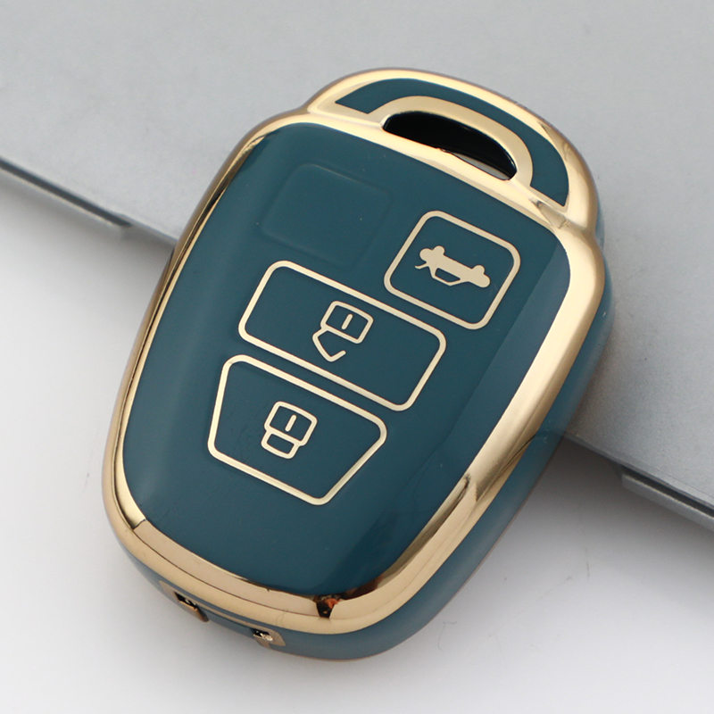 Carsine Toyota Car Key Case Golden Edge Grey / Key case