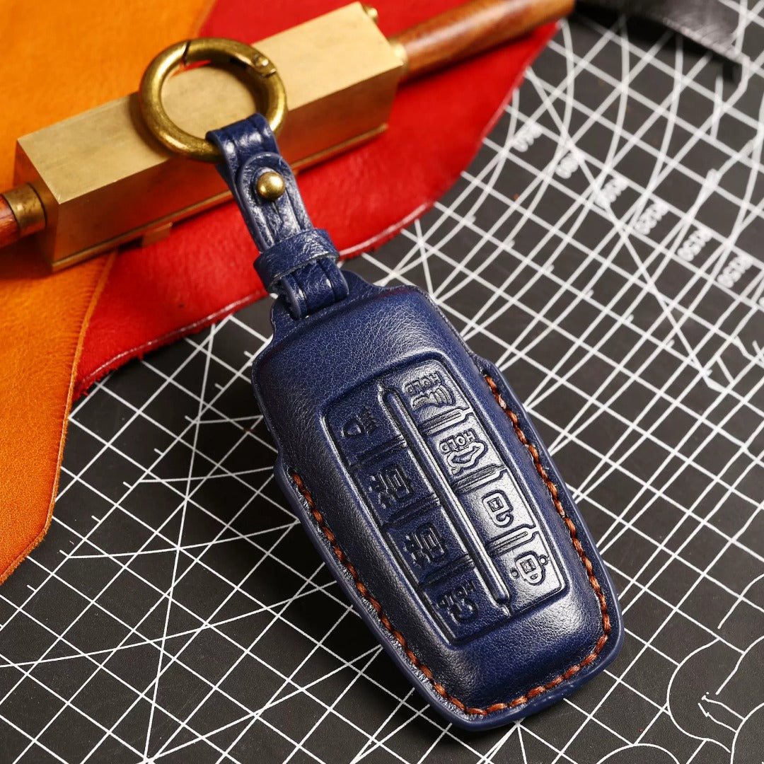 Luxury Genesis Key Fob Case - Handmade Leather Protector