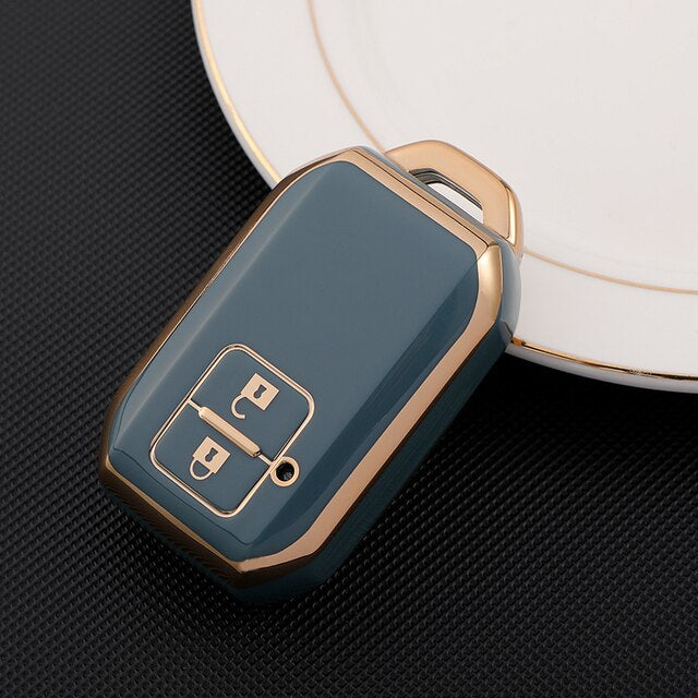 Carsine Suzuki Car Key Case Golden Edge Grey / Key case