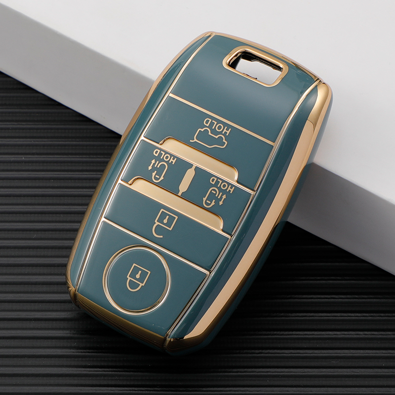 Carsine Kia Car Key Case Golden Edge Grey / Key case