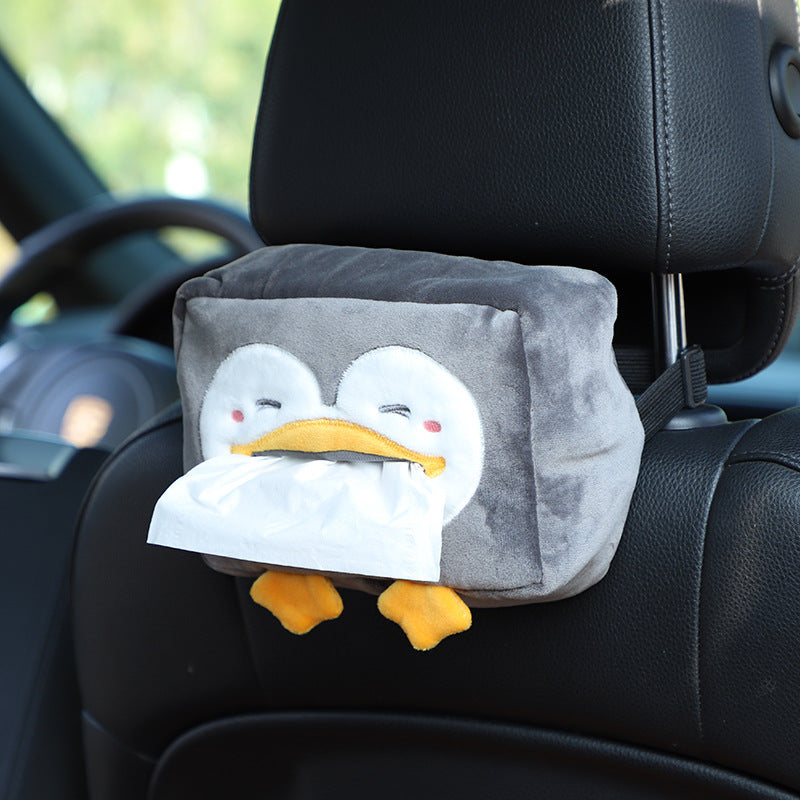 Carsine Cartoon car tissue box penguin