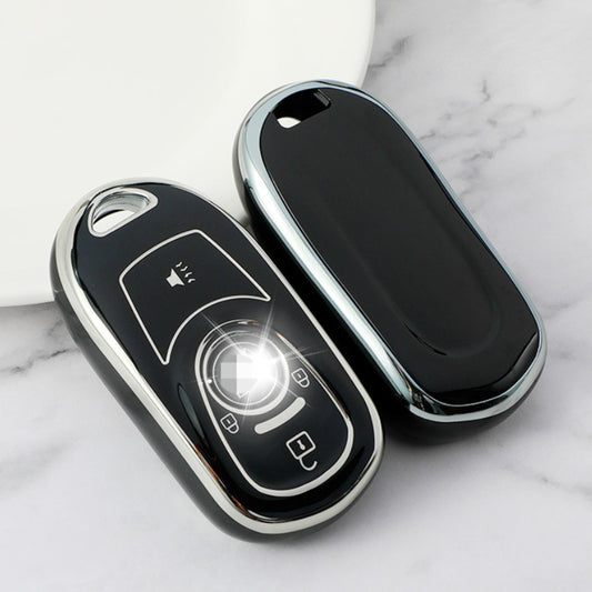 Carsine Buick Car Key Cover Silver Edge Black / Key case