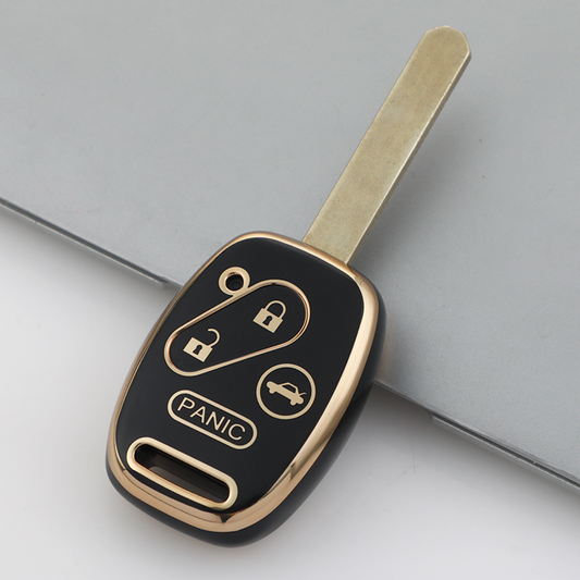 Carsine Honda Acura Car Key Case Golden Edge Black / Key case