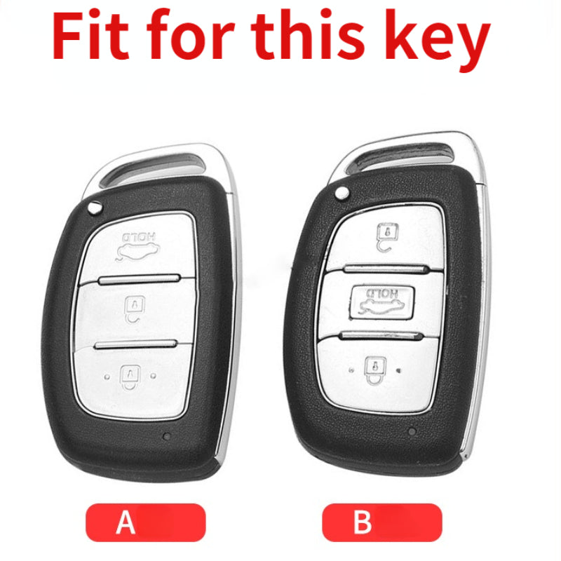 Carsine Hyundai Car Key Case Golden Edge