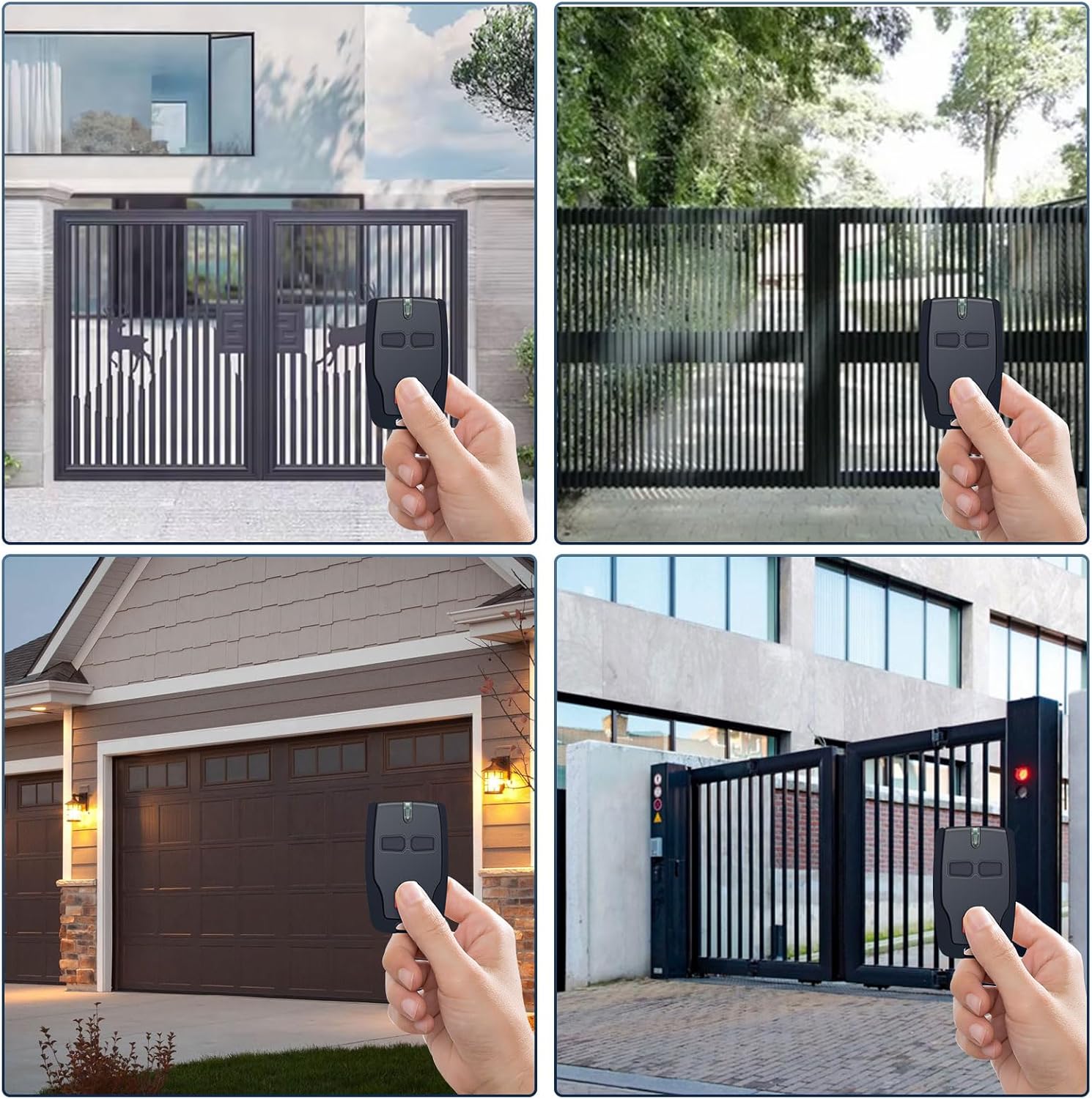 3 PCS BFT Mitto B2 Garage Remote - 433.92MHz 2-Channel Fob for Electric Gates