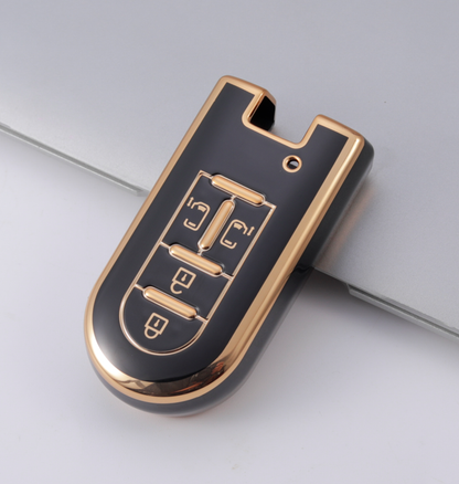 Carsine Toyota Car Key Case Golden Edge Black / Key case