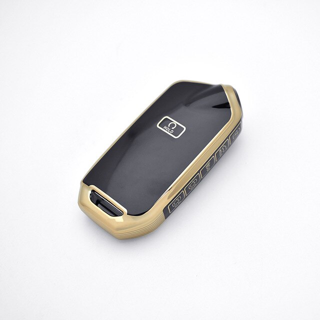 Carsine Kia Car Key Case Golden Edge Black / Key case