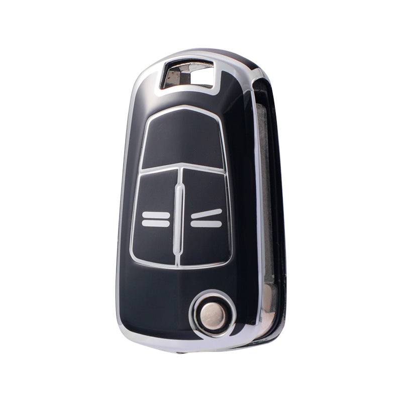 Carsine Opel Car Key Cover Silver Edge