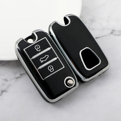 Carsine MG Car Key Case Silver Edge Black / Key case