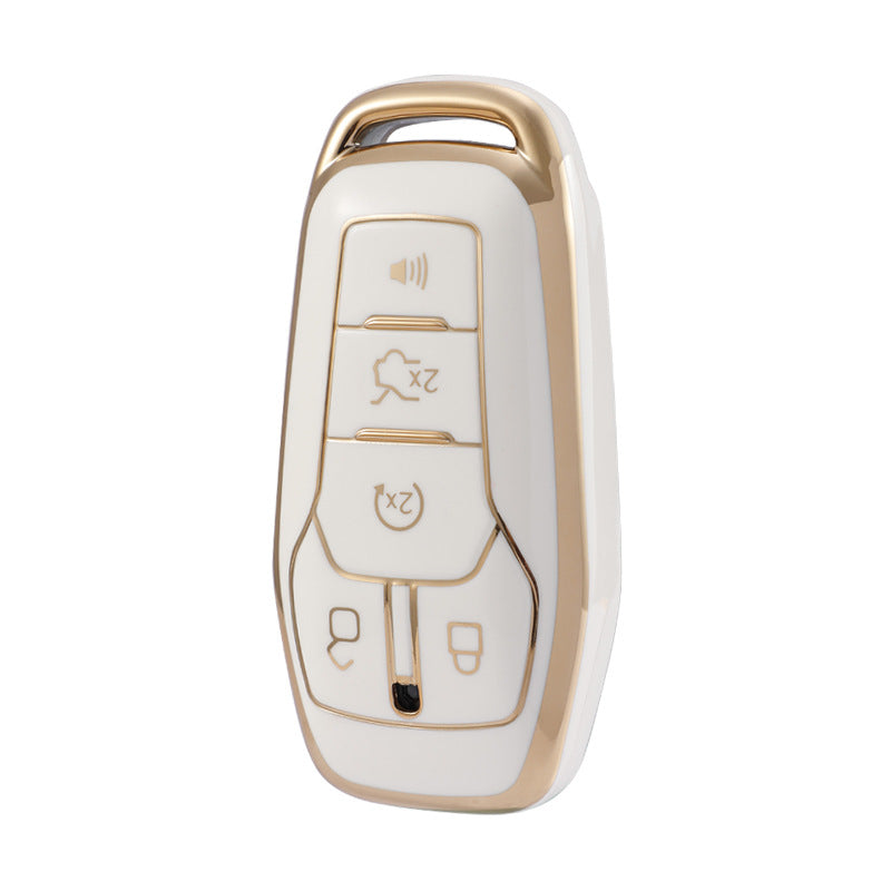 Carsine Ford Car Key Case Golden Edge