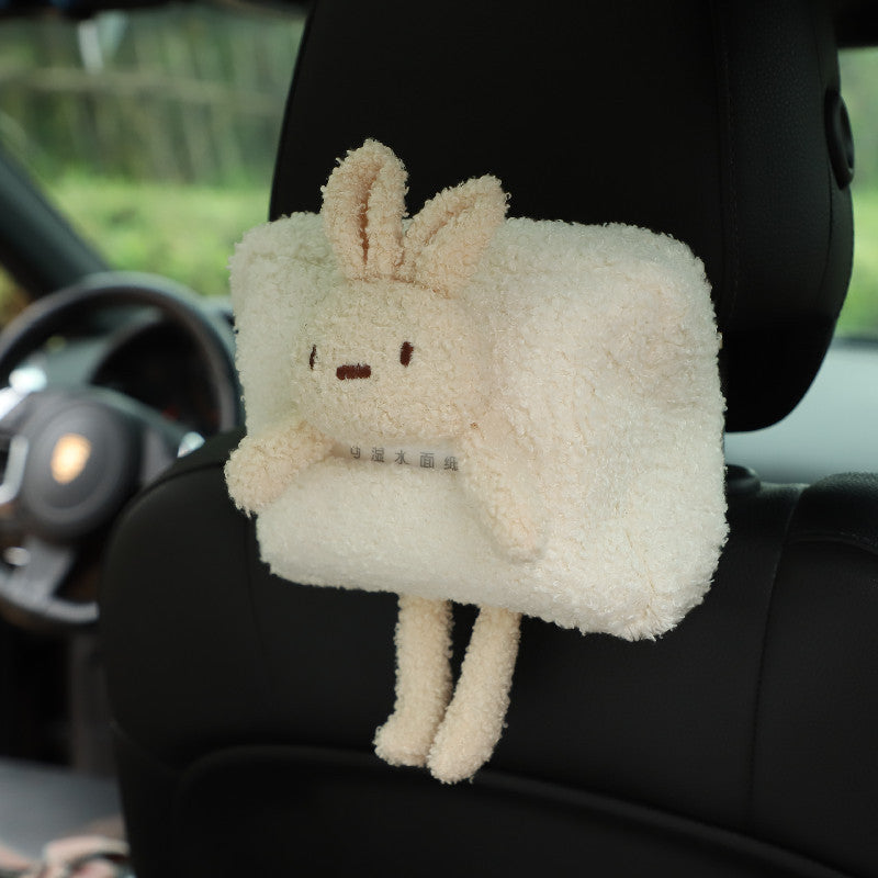 Carsine Cartoon lamb velvet car paper box Rabbit 1