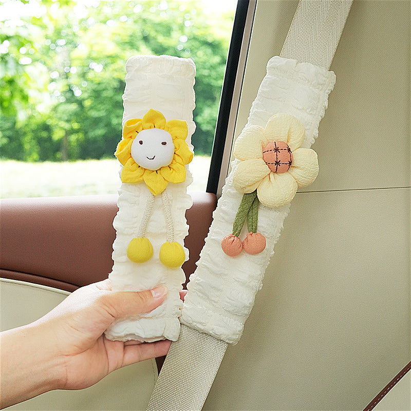 Carsine Cute Puff Car Seat Belt Shoulder Cover