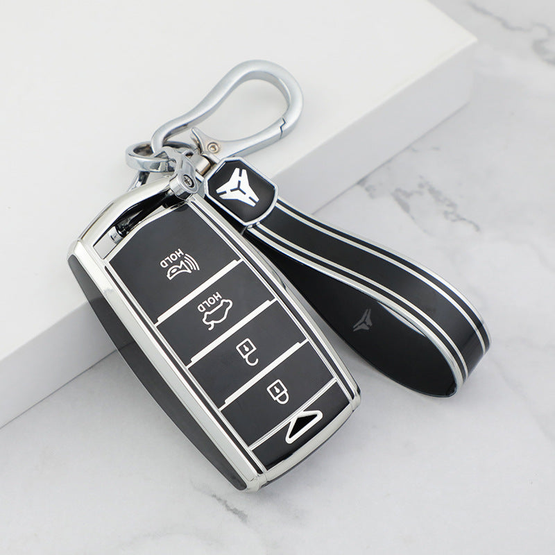 Carsine Genesis Car Key Cover Silver Edge