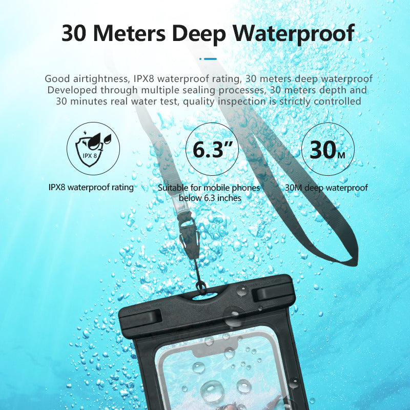 Universal Waterproof Phone Case Up to 8.3", IPX8