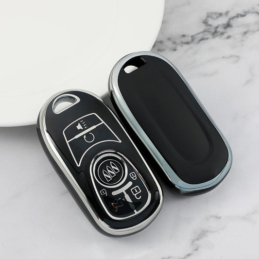 Carsine Buick Car Key Cover Silver Edge Black / Key case