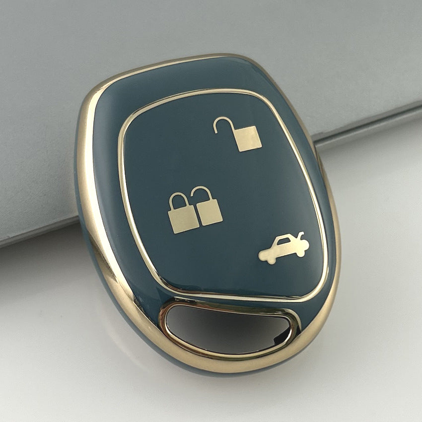 Carsine Ford Car Key Case Golden Edge Grey / Key case