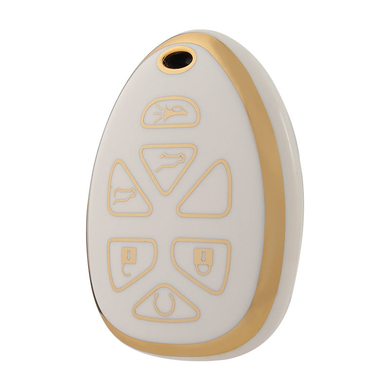 Carsine GMC Car Key Case Golden Edge