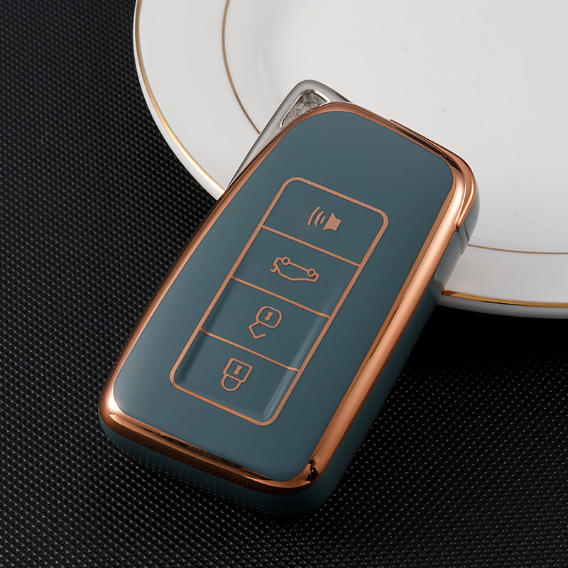 Carsine Lexus Car Key Case Golden Edge Grey / Key case