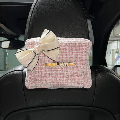 Carsine Car Paper Box pink bow