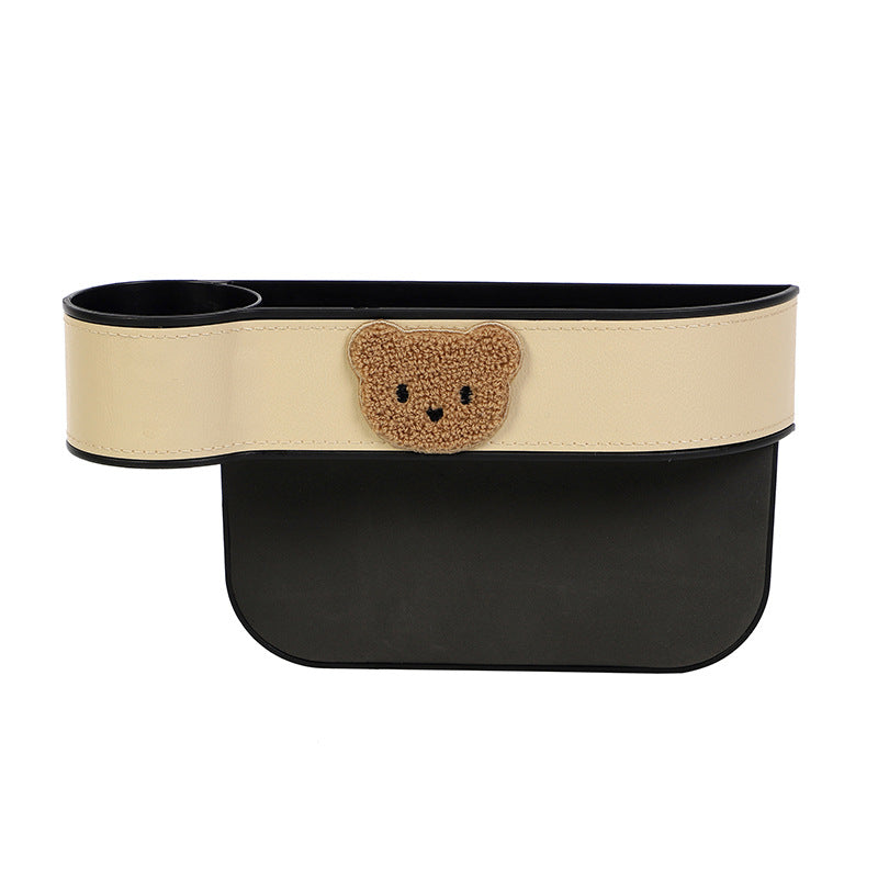 Carsine Car Seat Storage Box beige bear / Driver's Seat