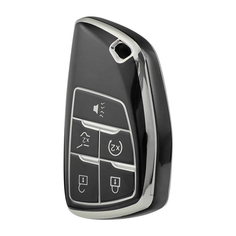 Carsine Chevrolet Buick Car Key Cover Silver Edge