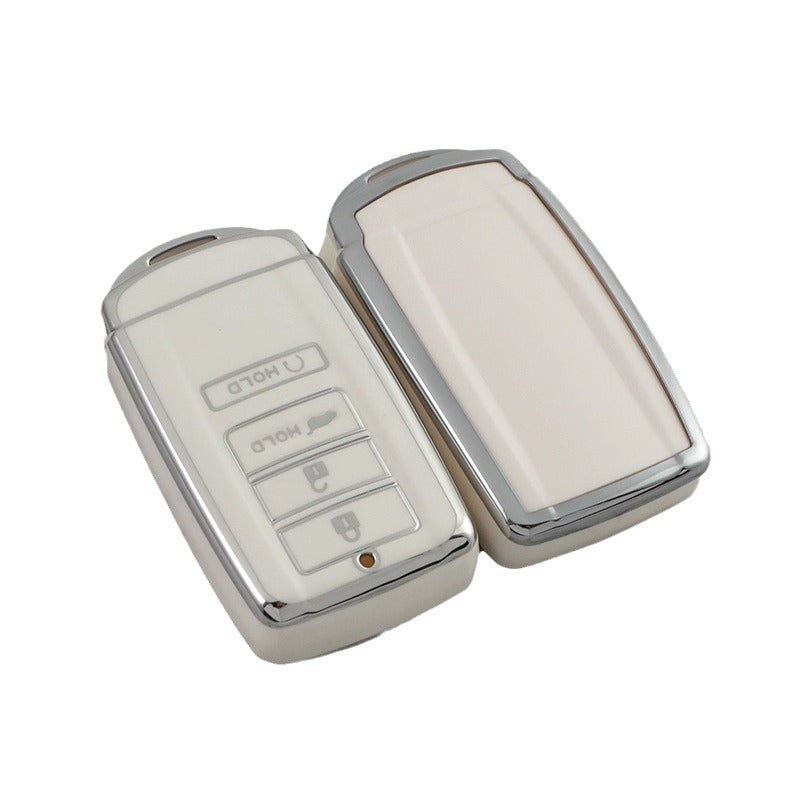 Carsine Honda Acura Car Key Cover Silver Edge