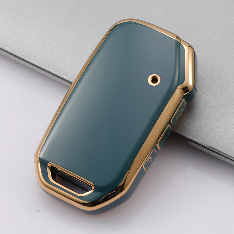 Carsine Kia Car Key Case Golden Edge Grey / Key case