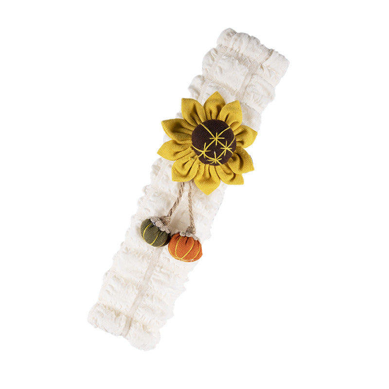 Carsine Cute Puff Car Seat Belt Shoulder Cover Sunflower