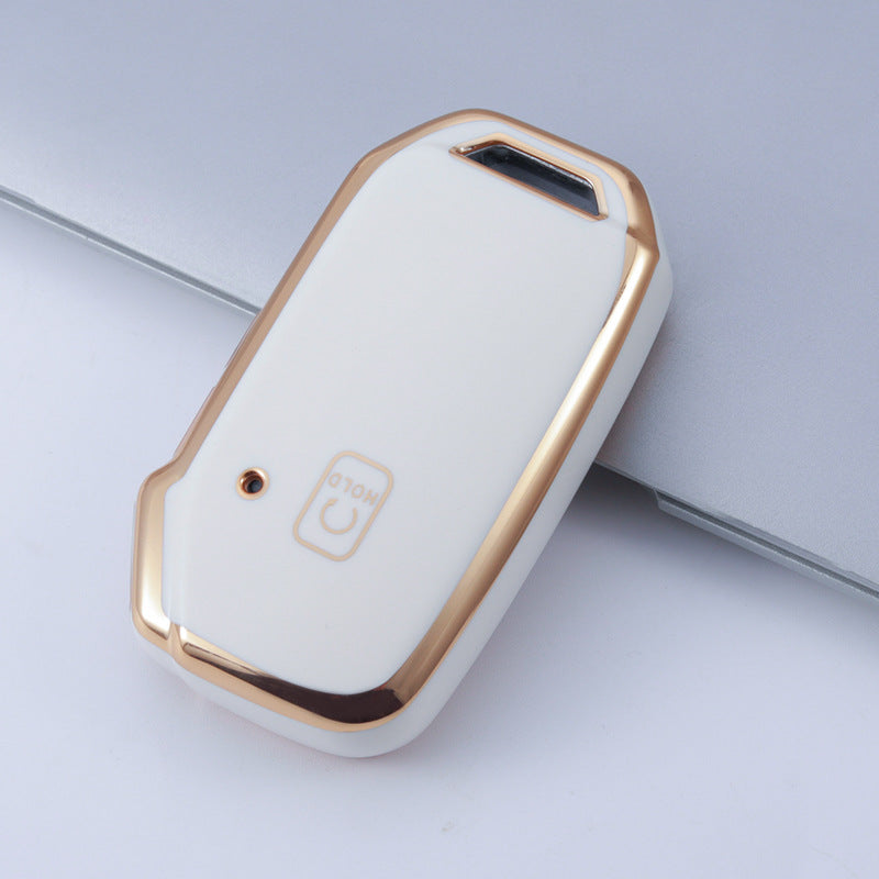 Carsine Kia Car Key Case Golden Edge