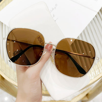 Carsine UV Protection Sunglasses gold + brown