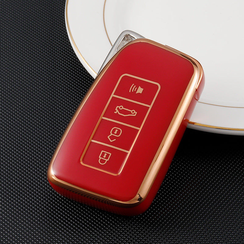 Carsine Lexus Car Key Case Golden Edge Red / Key case