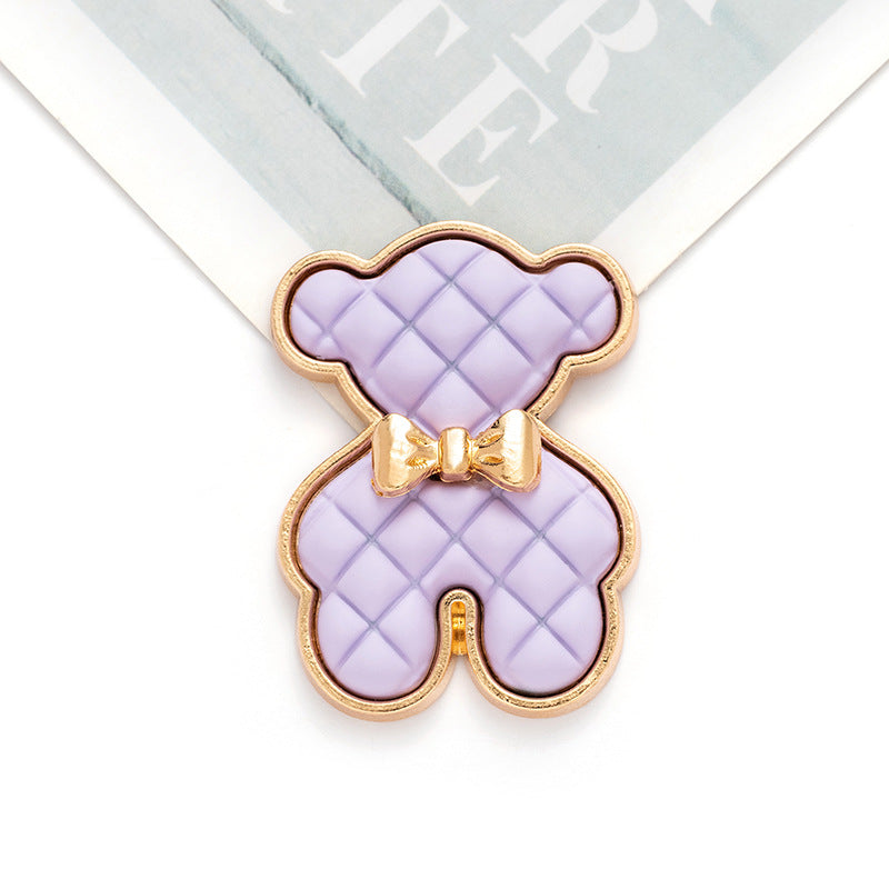 Carsine Bear DIY Ornament Purple