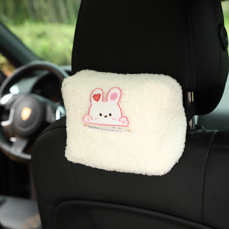 Carsine Cartoon lamb velvet car paper box Rabbit 2