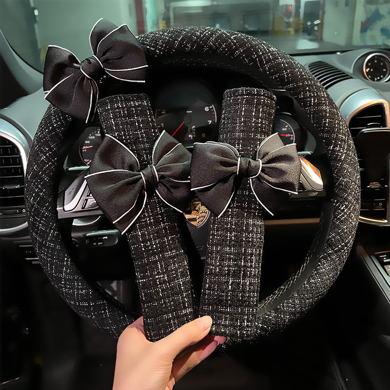 Carsine Bow seat belt cover steering wheel cover