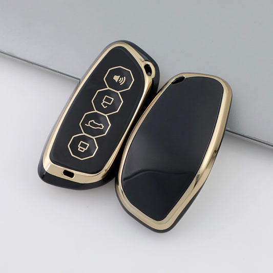 Carsine GWM Car Key Case Golden Edge Black / Key case