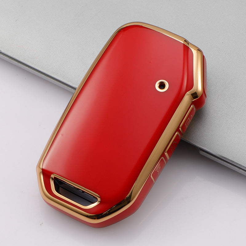 Carsine Kia Car Key Case Golden Edge Red / Key case