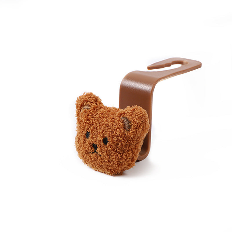 Carsine Bear Car Hook Brown + Brown