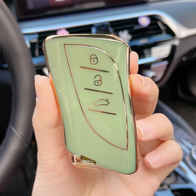 Carsine Lexus Car Key Case Golden Edge Green / Key case