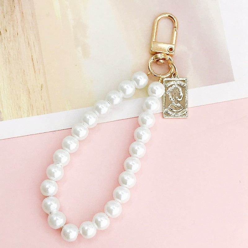 Carsine Pearl Keychain Pendant 10