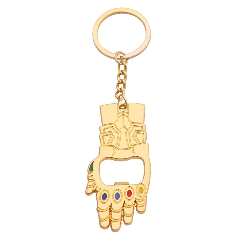 Carsine Bottle Opener Keychain Pendant Marvel Keyrings 9