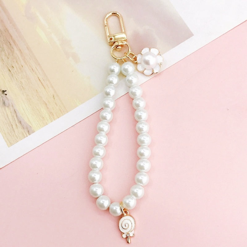 Carsine Pearl Keychain Pendant 14