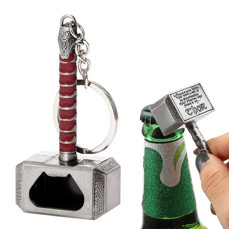 Carsine Bottle Opener Keychain Pendant Marvel Keyrings 3