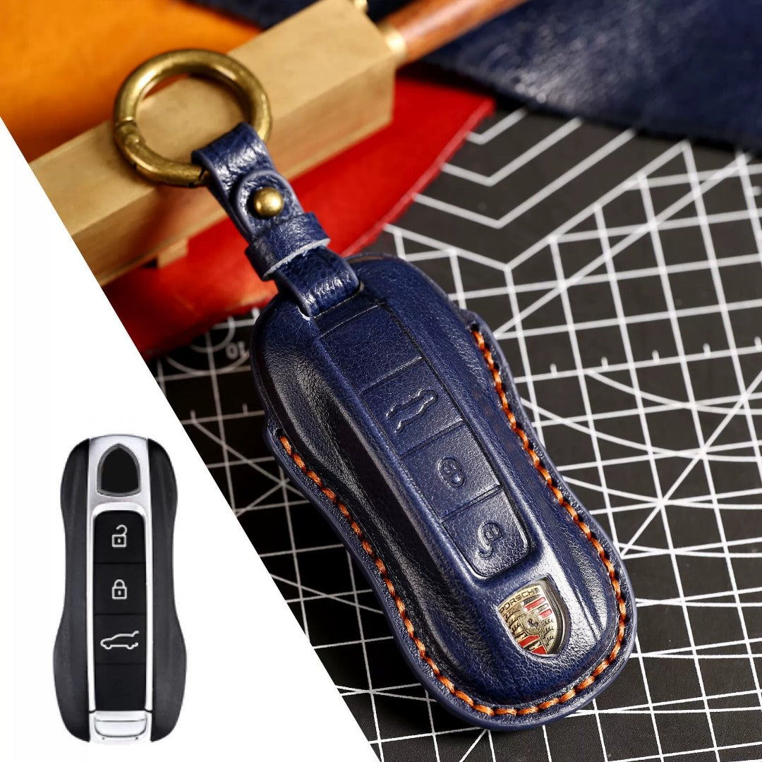 Porsche Leather Car Key Cover