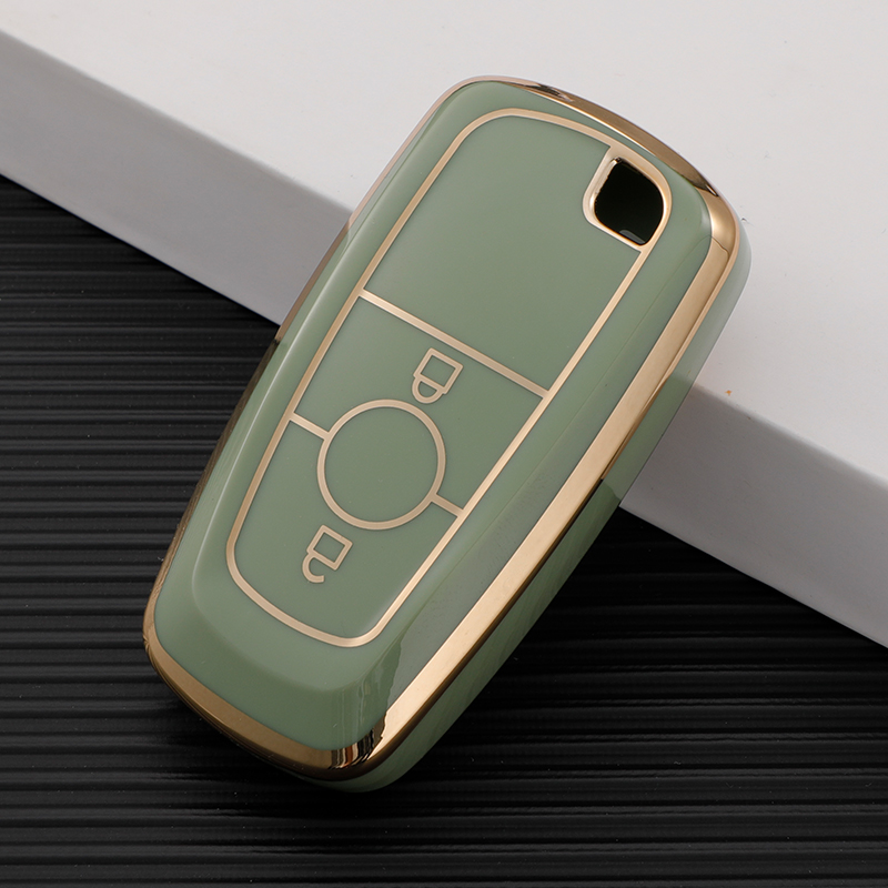 Carsine Ford Car Key Case Golden Edge Green / Key case