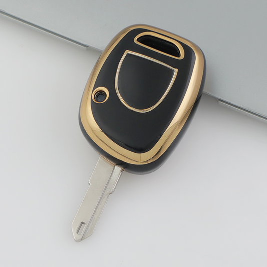 Carsine Renault Car Key Case Golden Edge Black / Key case