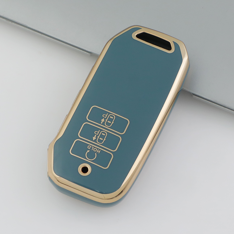 Carsine Kia Car Key Case Golden Edge Grey / Key case