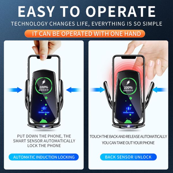 Carsine 15W Car Wireless Charging Phone Holder