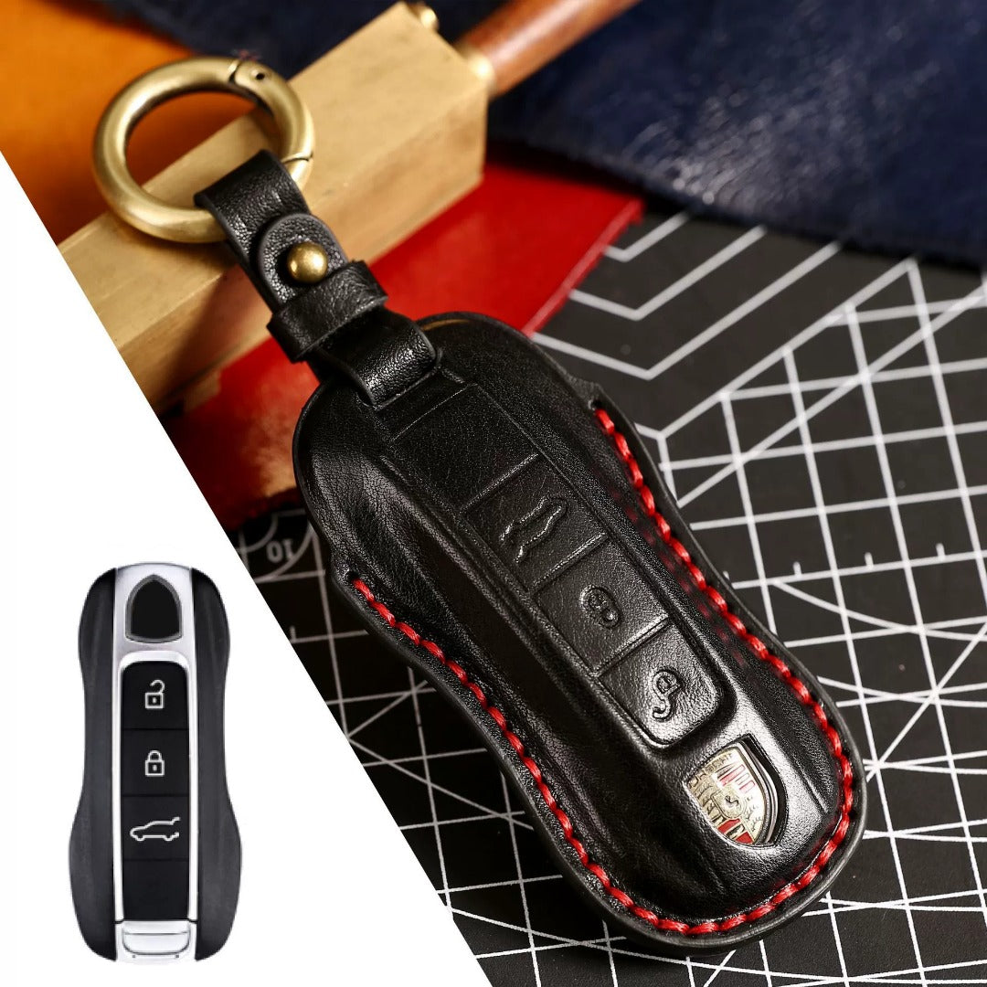 Porsche Leather Car Key Cover
