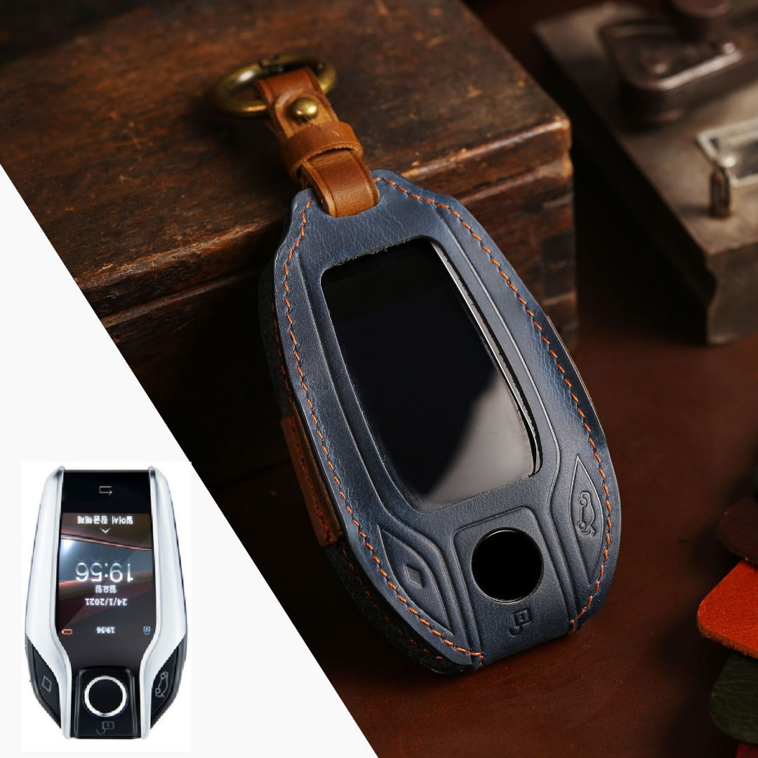BMW Leather Car Key Cover - Genuine Leather, Premium Fit for All BMW Models